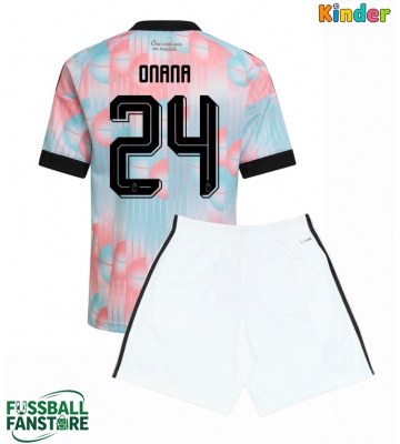Belgien Amadou Onana #24 Replik Auswärtstrikot Kinder WM 2026 Kurzarm (+ Kurze Hosen)